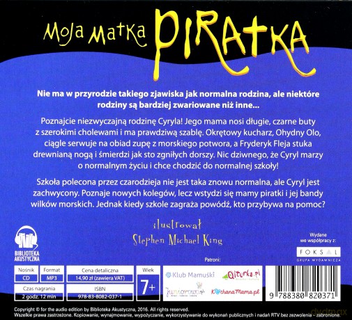 Zwariowane rodzinki. Moja matka Piratka - Jackie French [AUDIOBOOK]