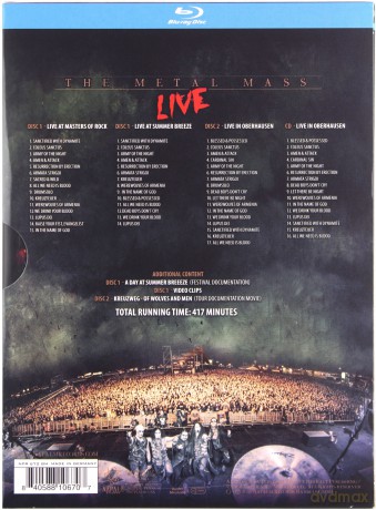 Powerwolf: The Metal Mass - Live [2Blu-Ray]+[CD]