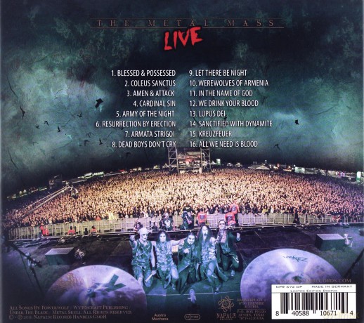 Powerwolf: The Metal Mass - Live (digipack) [CD]