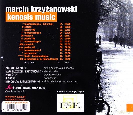 Marcin Krzyżanowski: Kenosis Music [CD]