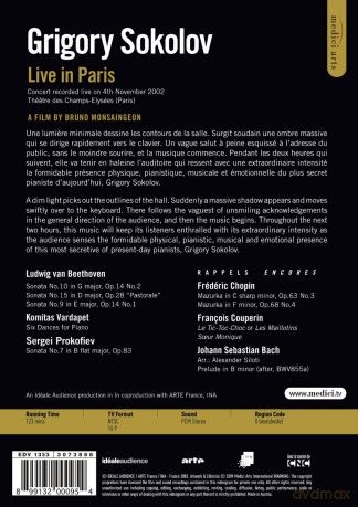 Grigory Sokolov: Euroarts - Live In Paris [DVD]