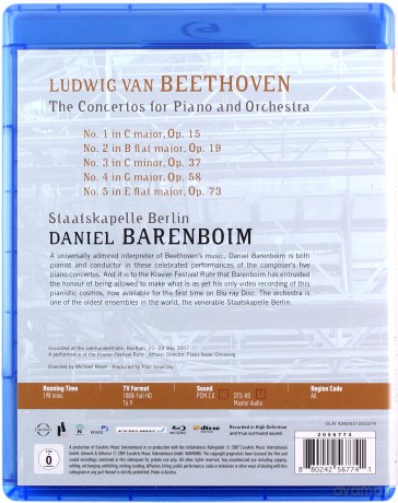 Staatskapelle Berlin: Euroarts - Beethoven: Piano Concertos [DVD]