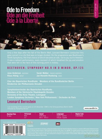 Euroarts - Beethoven: Symphony No. 9 'ODE To Freedom' [DVD]