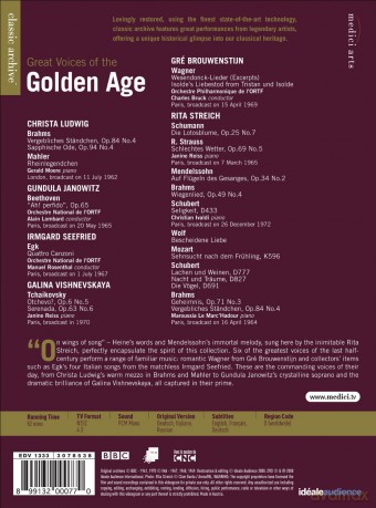 Euroarts - Classic Archive: Great Voices Of The Golden Age [DVD]