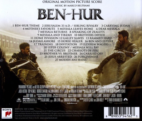 Ben-Hur soundtrack (Marco Beltrami) [CD]