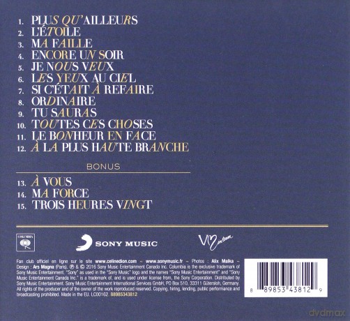 Celine Dion: Encore un soir (Deluxe) [CD]
