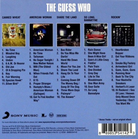 The Guess Who: Original Album Classics [5CD]