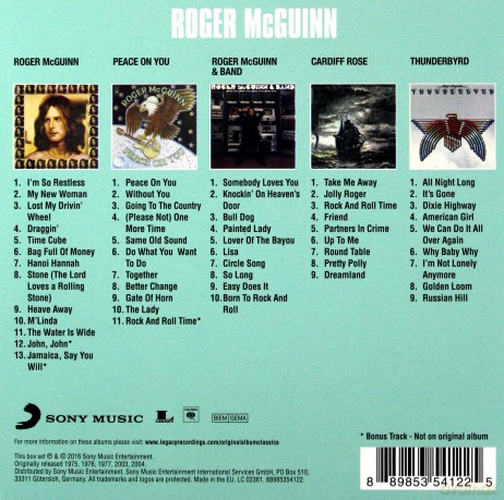 Roger McGuinn: Original Album Classics [5CD]