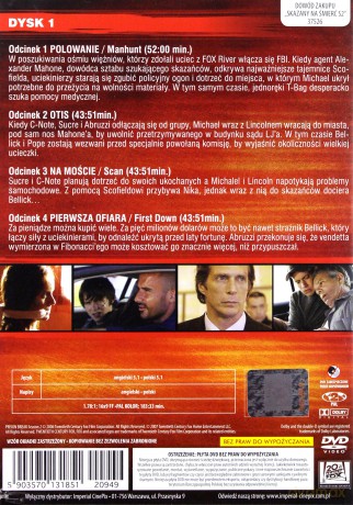 Skazany Na Smierć Sezon 2 Dysk 1 [DVD]