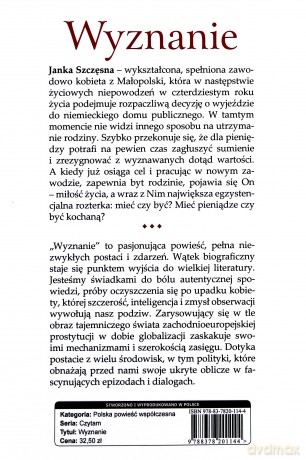 Wyznanie - Janka Szczęsna [KSIĄŻKA]