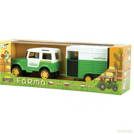 DROMADER Zestaw Farma Jeep z przyczepą
