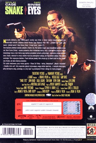 Oczy węża [DVD]