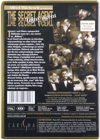 Tajny agent (Alfred Hitchcock przedstawia) [DVD]