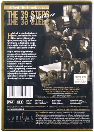 39 kroków (Alfred Hitchcock przedstawia) [DVD]