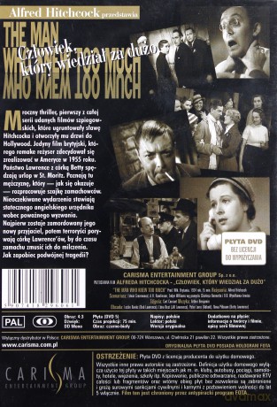 Człowiek, który wiedział za dużo (Alfred Hitchcock przedstawia) [DVD]
