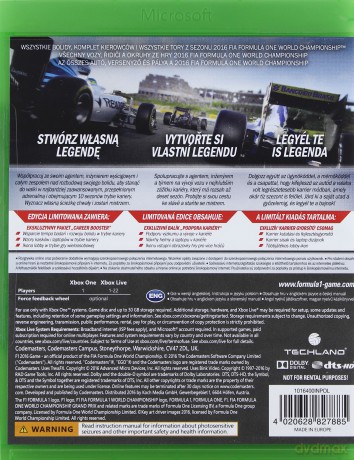 F1 2016 [GRA XBOX ONE]