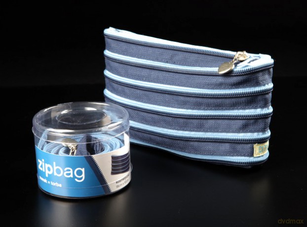 Kosmetyczka z taśmy suwakowej Zipbag niebieska