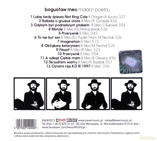 Bogusław Mec: Malarz i poeta [CD]