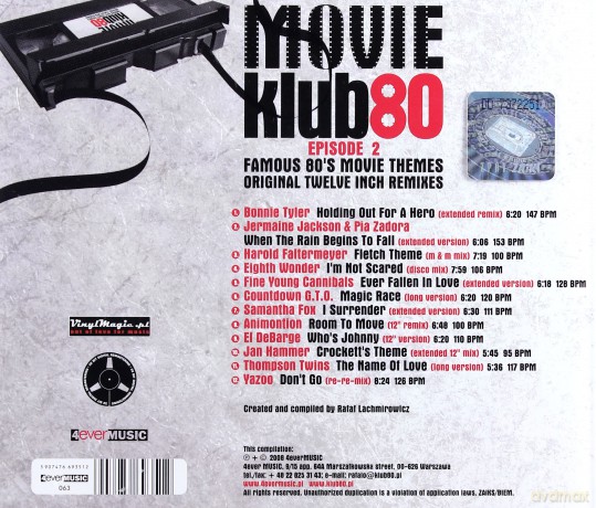 Movie Klub 80 vol. 2 [CD]