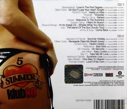 Summer Klub 80 vol. 5 [CD]