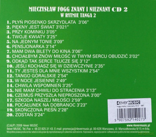 Mieczysław Fogg: W rytmie tanga 2 [CD]