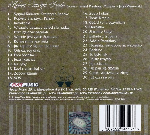 Kabaret Starszych Panów: Wesołe jest życie staruszka [CD]
