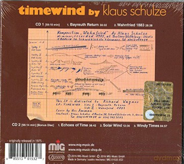 Klaus Schulze: Timewind (digipack) [2CD]