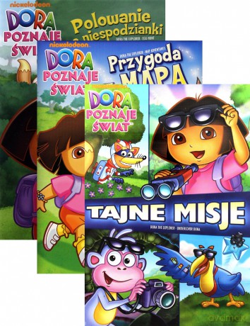 Dora Poznaje Świat: Polowanie Na Niespodzianki / Przygoda z mapą / Tajne misje [BOX] [3DVD]