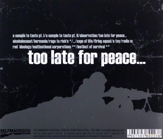 Herman Rarebell: Too Late For Peace [CD]