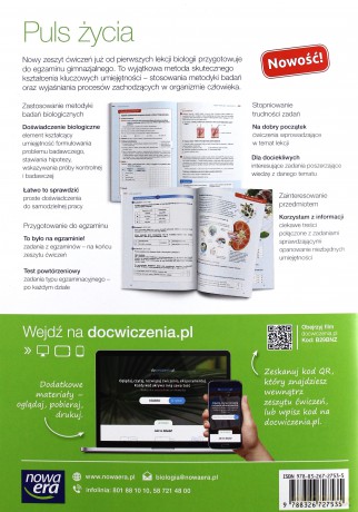 Biologia gimnazjum 2 Puls życia ćwiczenie (z kodem) [KSIĄŻKA]