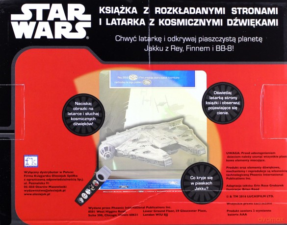 Disney Star Wars + grająca latarka (Gwiezdne Wojny) [KSIĄŻKA]