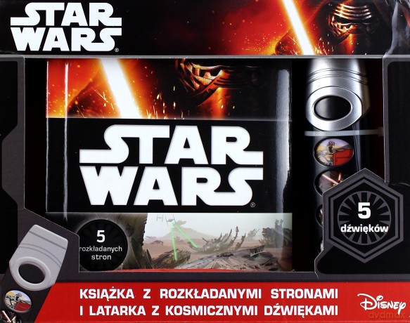 Disney Star Wars + grająca latarka (Gwiezdne Wojny) [KSIĄŻKA]