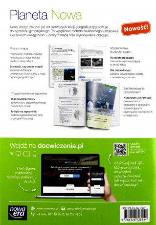 Geografia gimnazjum 1 Planeta Nowa ćwiczenie (z kodem) [KSIĄŻKA]