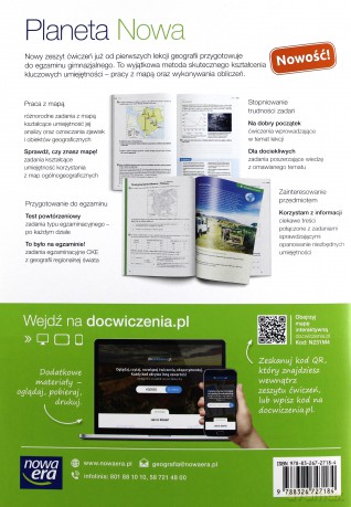 Geografia gimnazjum 2 Planeta Nowa ćwiczenie (z kodem) [KSIĄŻKA]