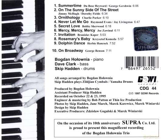 Bogdan Hołownia: On The Sunny Side [CD]