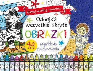 Koloruj według numerów. Odnajdź wszystkie ukryte [KSIĄŻKA]