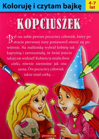Koloruję i czytam bajkę. Kopciuszek [KSIĄŻKA]