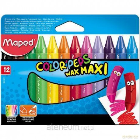 Kredki Colorpeps świecowe Jumbo 12 kolorów