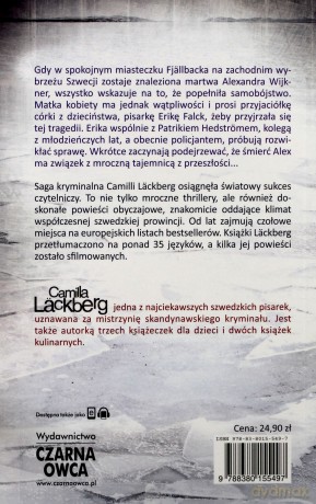 Księżniczka z lodu biała okładka - Camilla Lackberg [KSIĄŻKA]