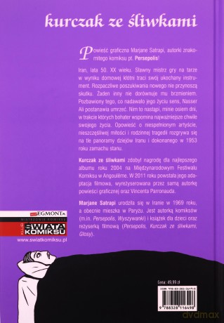 Kurczak ze śliwkami - Marjane Satrapi, Marjane Satrapi [KSIĄŻKA]