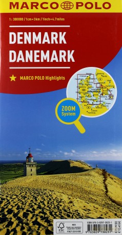 Mapa ZOOM System. Dania 1:300 000