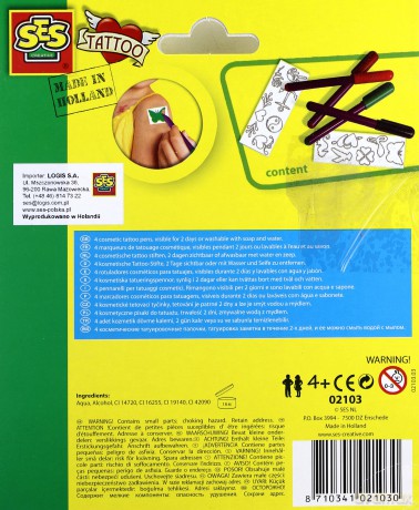 Mazaki do tatuaży z szablonami