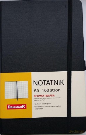Notes A5/80 kratka Roma czarny