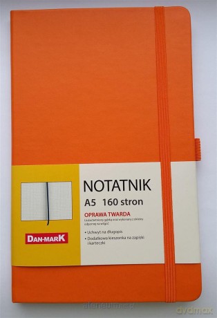 Notes A5/80 kratka Roma pomarańczowy