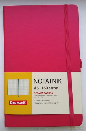 Notes A5/80 kratka Roma różowy