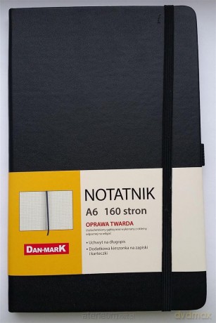 Notes A6/80 kratka Roma czarny