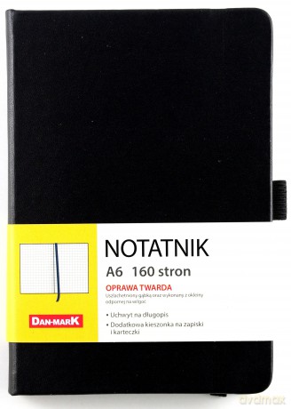 Notes A6/80 kratka Roma czarny