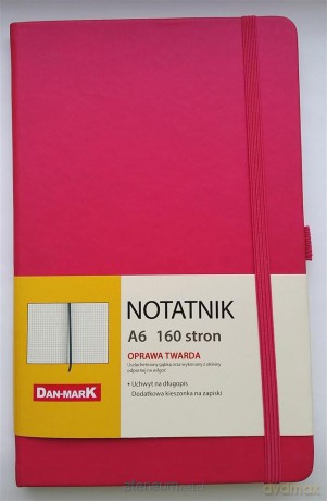 Notes A6/80 kratka Roma różowy