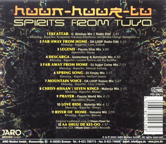 Huun Huur Tu: Sprirts From Tuva-Remixed [CD]