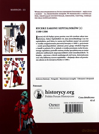 Rycerz zakonu szpitalników (1) 1100-1306 - David Nicolle [KSIĄŻKA]